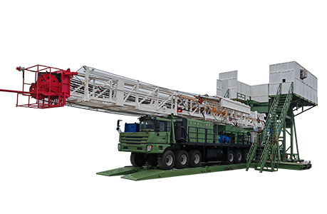 Truck-mounted drilling rig